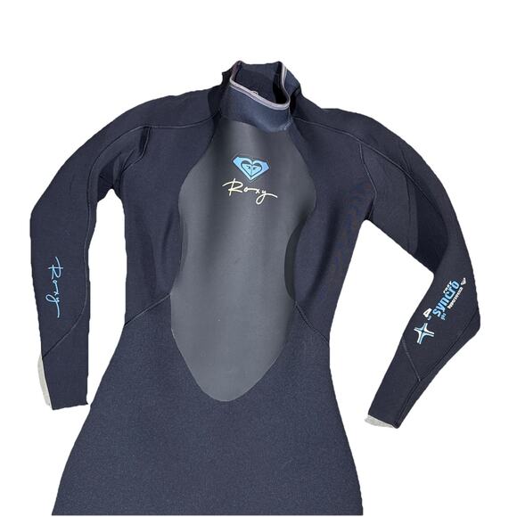 Roxy Women's Full Wetsuit 4/3mm Syncro GBS Back Zip Suit Size 12T/40T 53” Tall - Picture 2 of 8